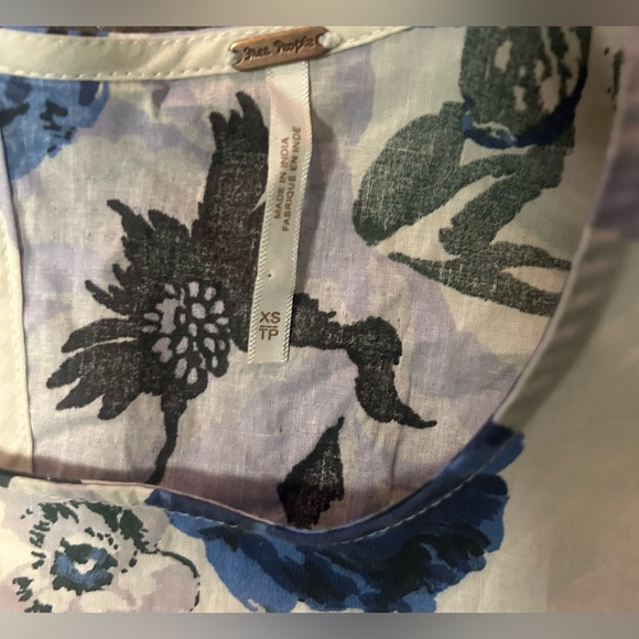 Free People Maye Poplin Floral Tunic Dress Sz XS - Picture 2 of 6